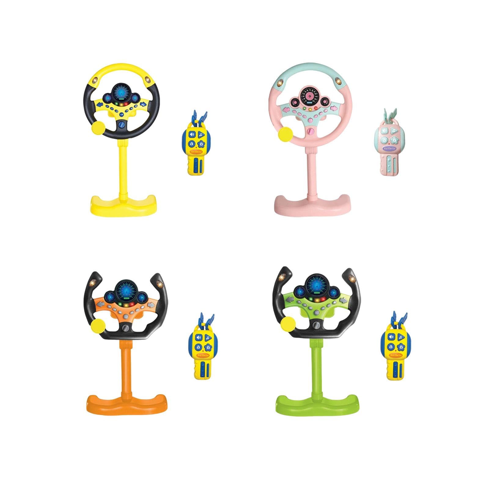 Steering Wheel Pretend Driving Toys Electric Toys for Children Toddlers Baby Yellow|Toys & Hobbies | Diecast & Toy Vehicles | Cars, Trucks & Vans | Contemporary Manufacture