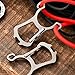 Titanium slingshot set multifunctional creative gadget portable bottle opener keychain suitable for outdoor travel mountaineering hiking camping picnic gadgets
