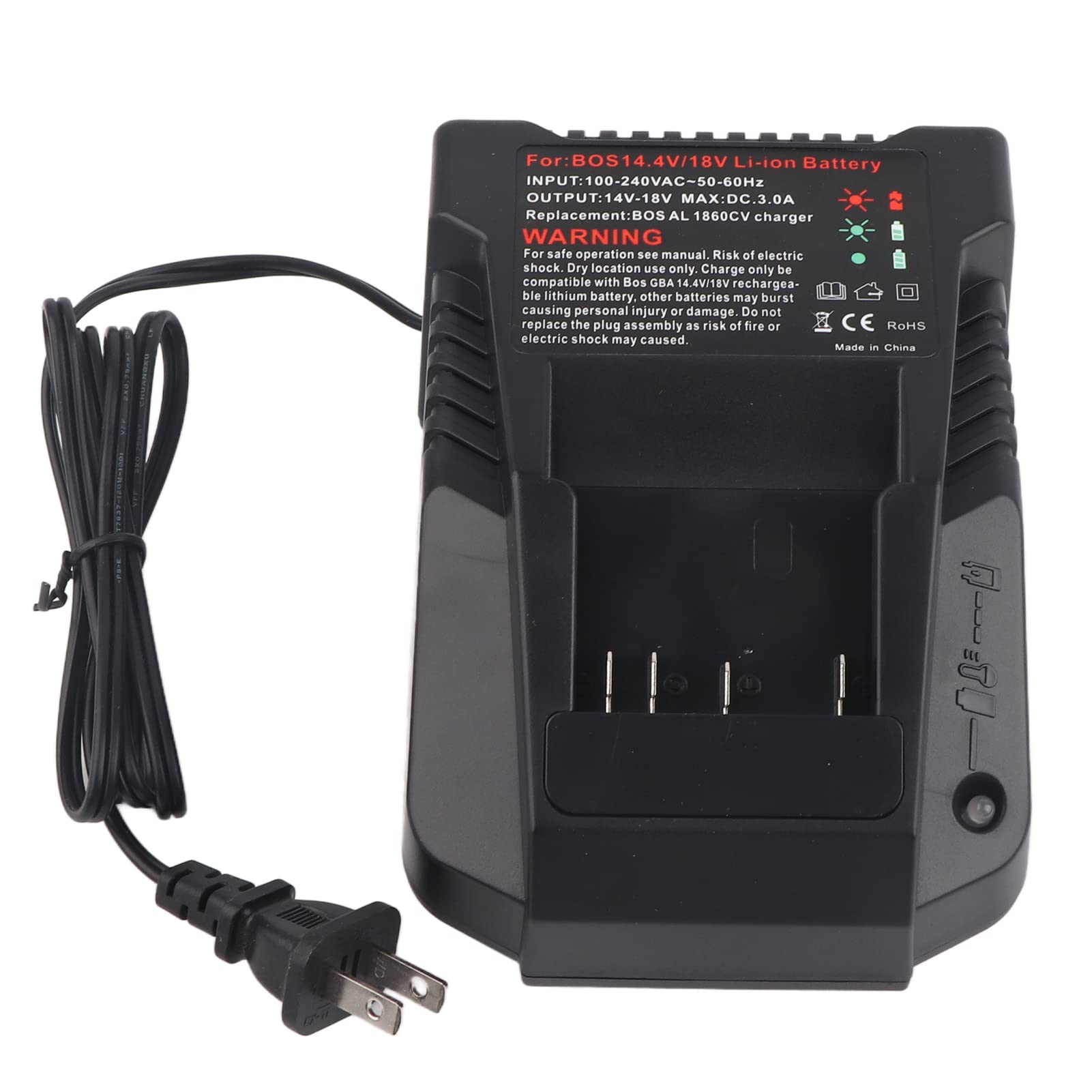 AC 100-240 V ładowarka do akumulatora litowego, 14 V-18 V Smart Battery Maininer do Bosch BC660 BC1880 zapasowe narzędzia elektryczne do szybkiego ładowania
