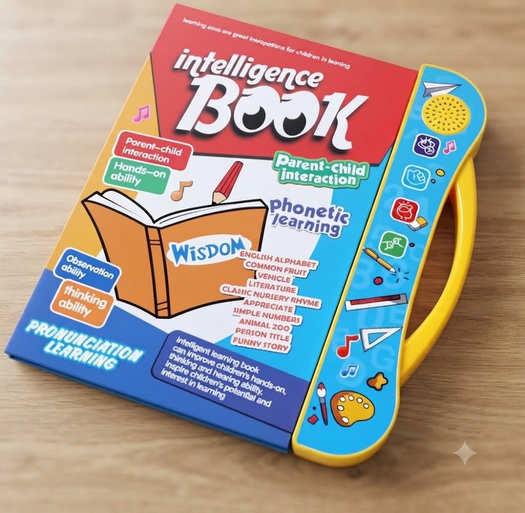 Kids Smart Learning Book with Alphabet, Numbers, Phonics & Fun