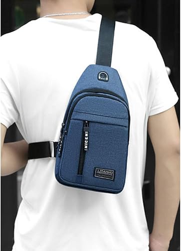 Miniatura 5 de MUHBIJO 1 bolsa bandolera para hombre, bolso cruzado, mochila antirrobo, bolsa cruzada de hombro para hombres y mujeres