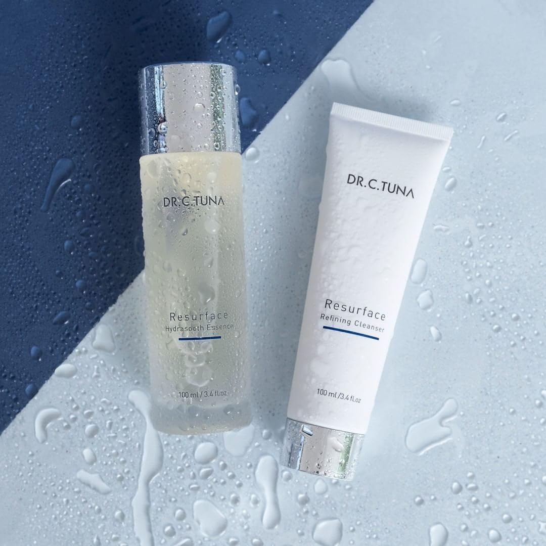FARMASi Dr. C. Tuna Resurface Refining Cleanser, Gentle Creamy Face Wash with Chicory Leaf Extract, Pore Refining Daily Facial Cleanser for All Skin Types, 3.4 fl oz