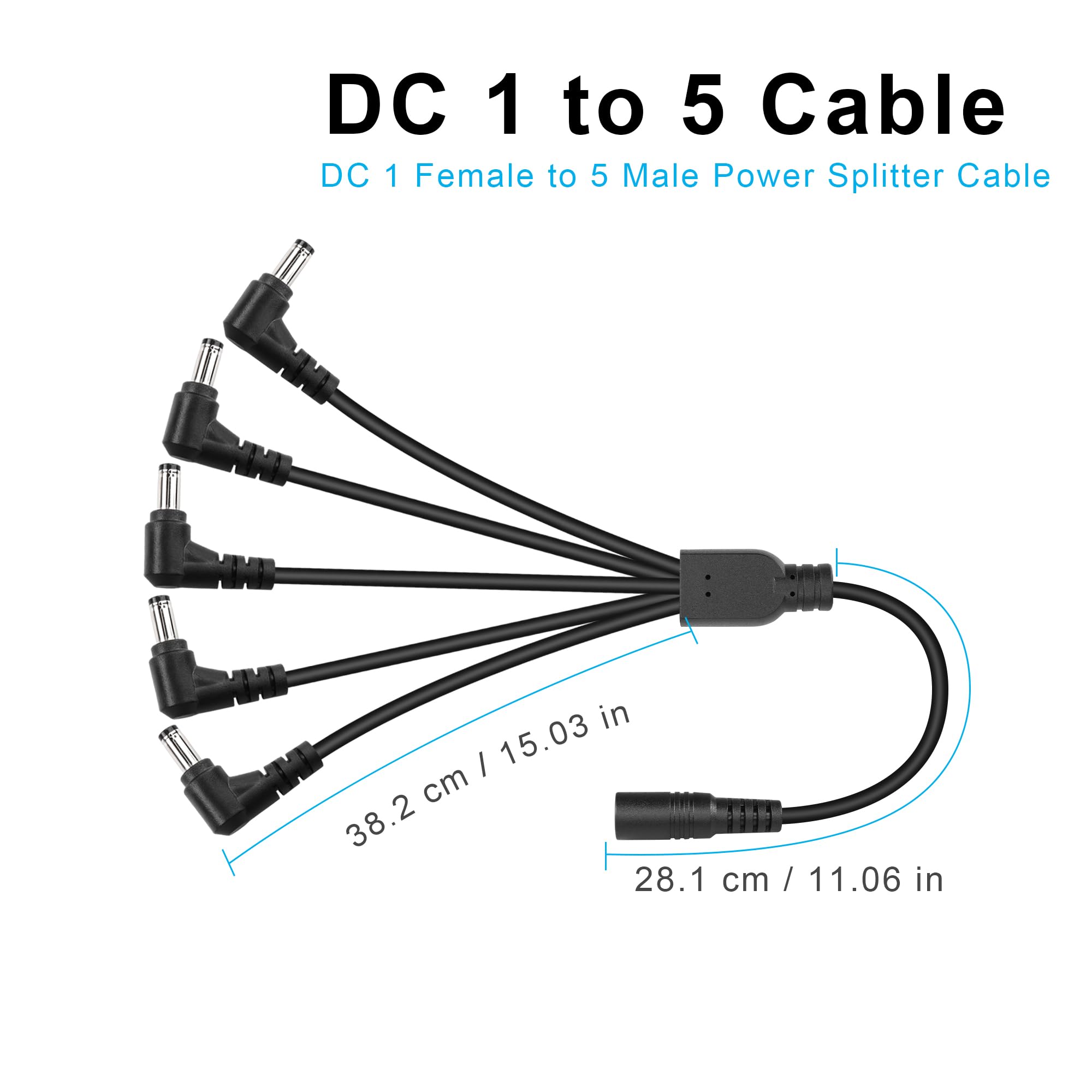 Cavo Sdoppiatore Alimentazione CC 5.5x2.1mm - Da 1 A 2 Per Telecamere CCTV - Foto 11
