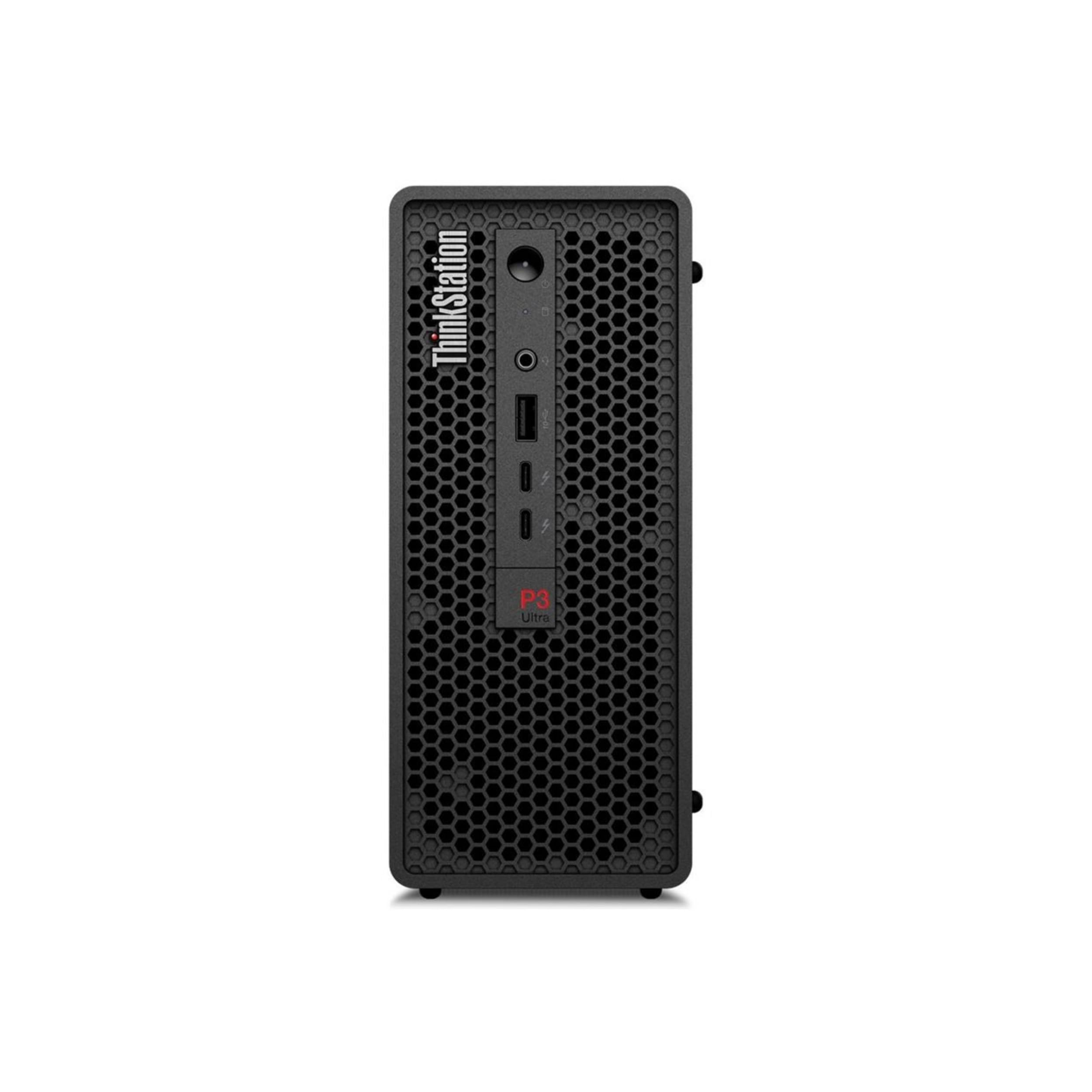 Lenovo ThinkStation P3 Ultra / i9-14900 / 32GB / 512GB M.2 / Ultra SFF/Single CPU Workstation Rack mountable/integreated / 170W / Linux Ubuntu 22.04 LTS / 3/3 OnSite
