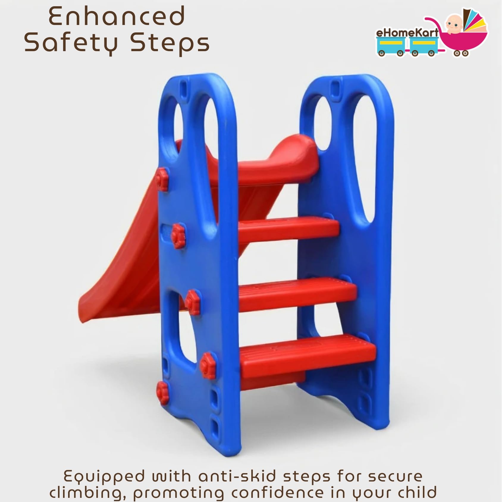 eHomeKart Slide for Kids - PLAYGRO Super Senior Garden Slider - for Boys and Girls - Perfect for Home/Indoor or Outdoor - 147 x 47 x 91.5 cm - Colour May Vary 2