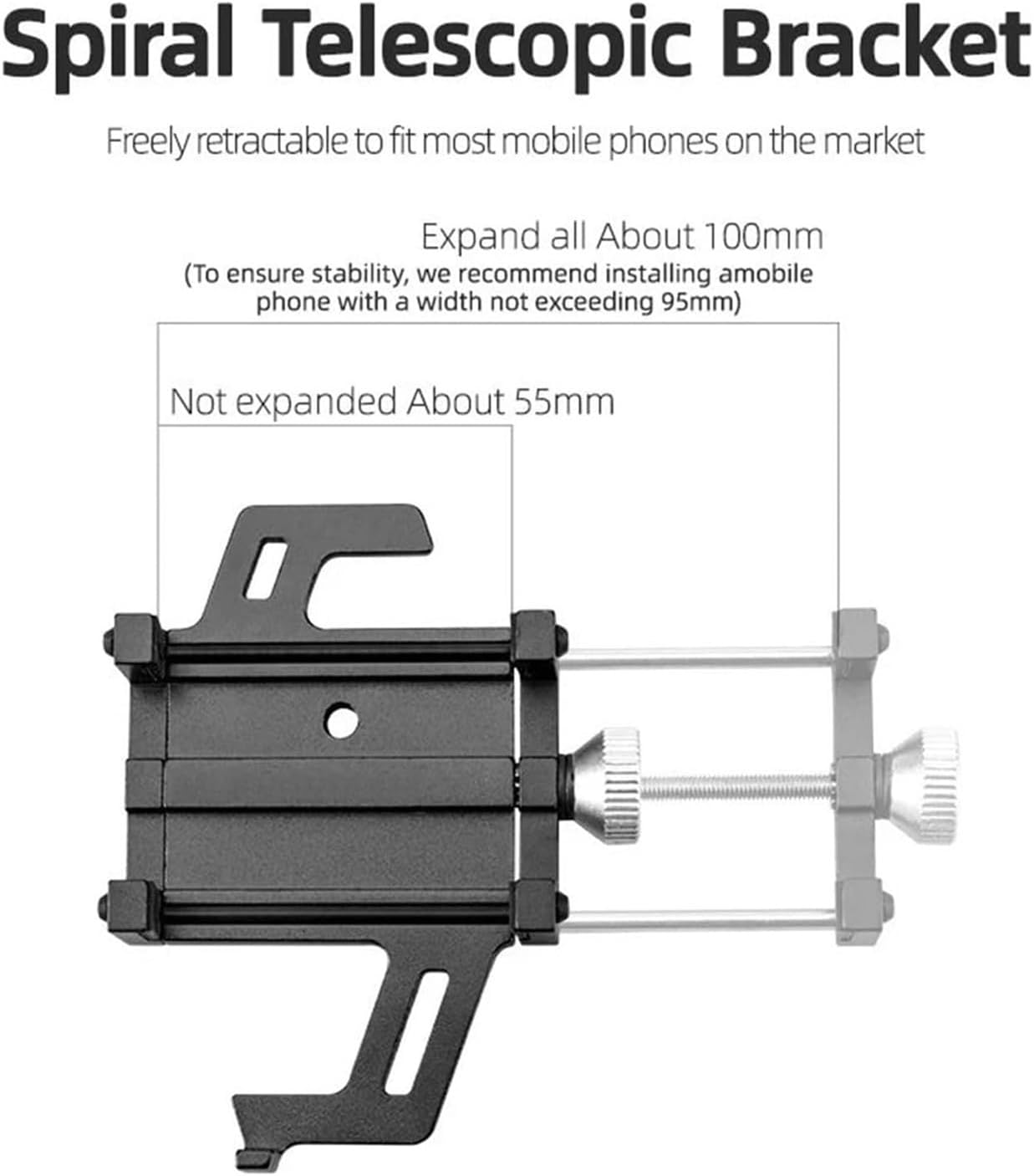 Navigation Brackets GPS Navigation Bracket Phone Holder Motorcycle Electric Bicycle Smart CNC Aluminum Alloy Five Claws Mechanical Bike Orange(Orange)