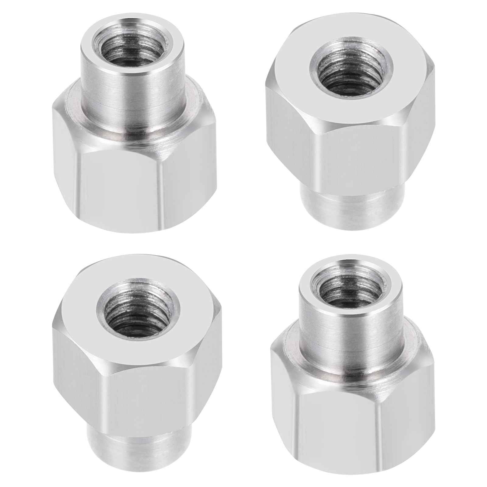 WEFEINO 12Pcs 2/3/5mm Long Wheel Nuts M2 for Axial AX24 SCX24 1/24 RC Crawler Car Upgrade Parts