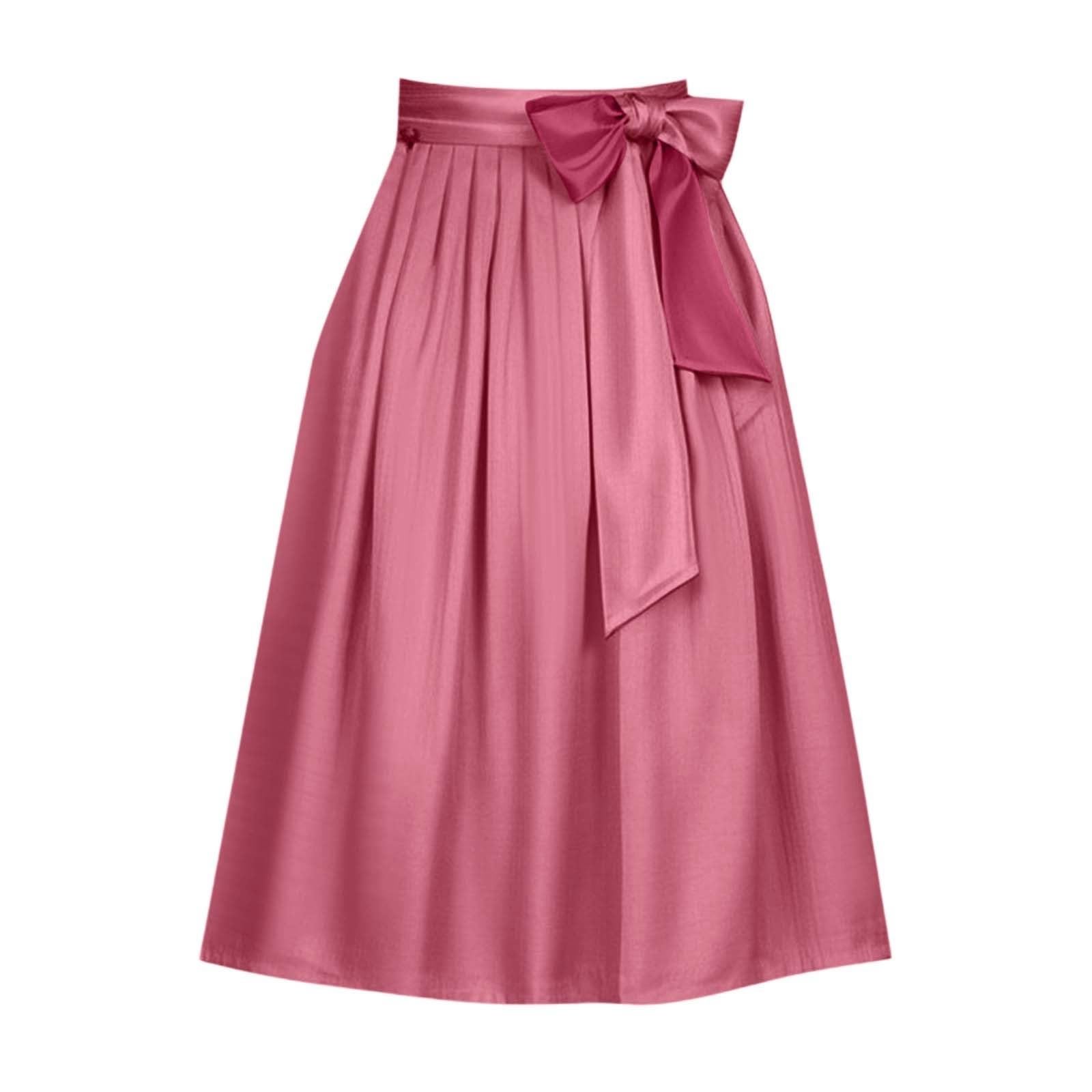 Costume Skirt Women's Dirndl Apron Knee-Length Dirndl Skirt