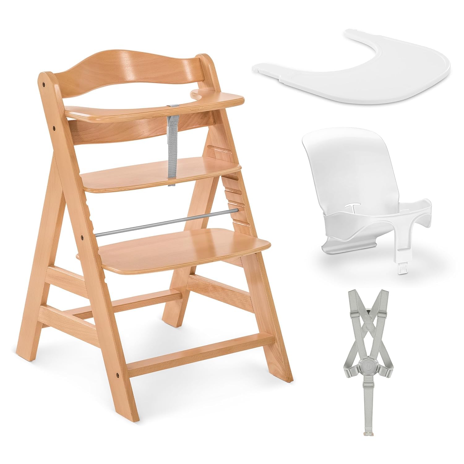 hauck Alpha+ Wooden Highchair Set – 2026 Edition | Exclusive