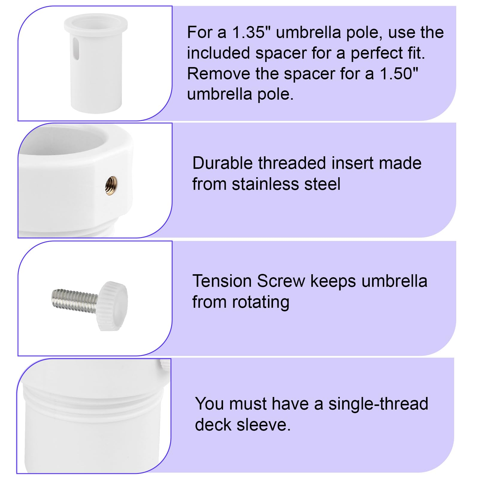 Amazon.com : Dsyboko Pool Umbrella Stabilizer Adapter - Umbrella