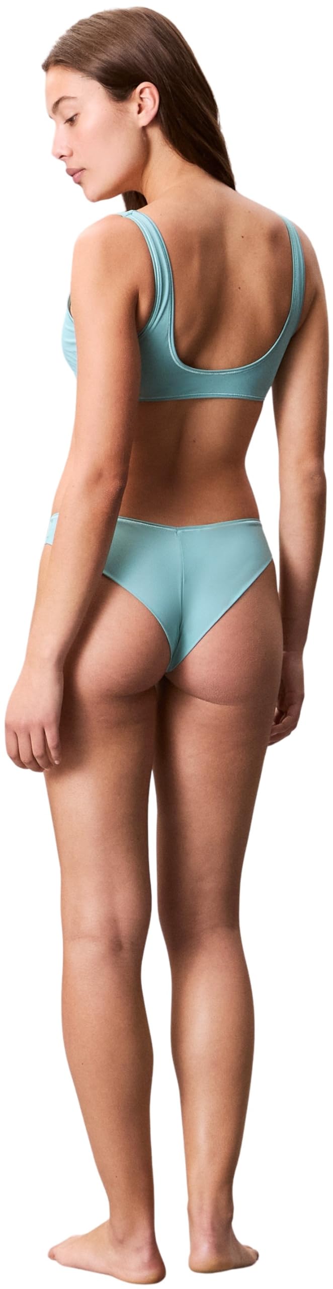 Calvin Klein Top de Bikini Mujer Bralette con Relleno extraíble