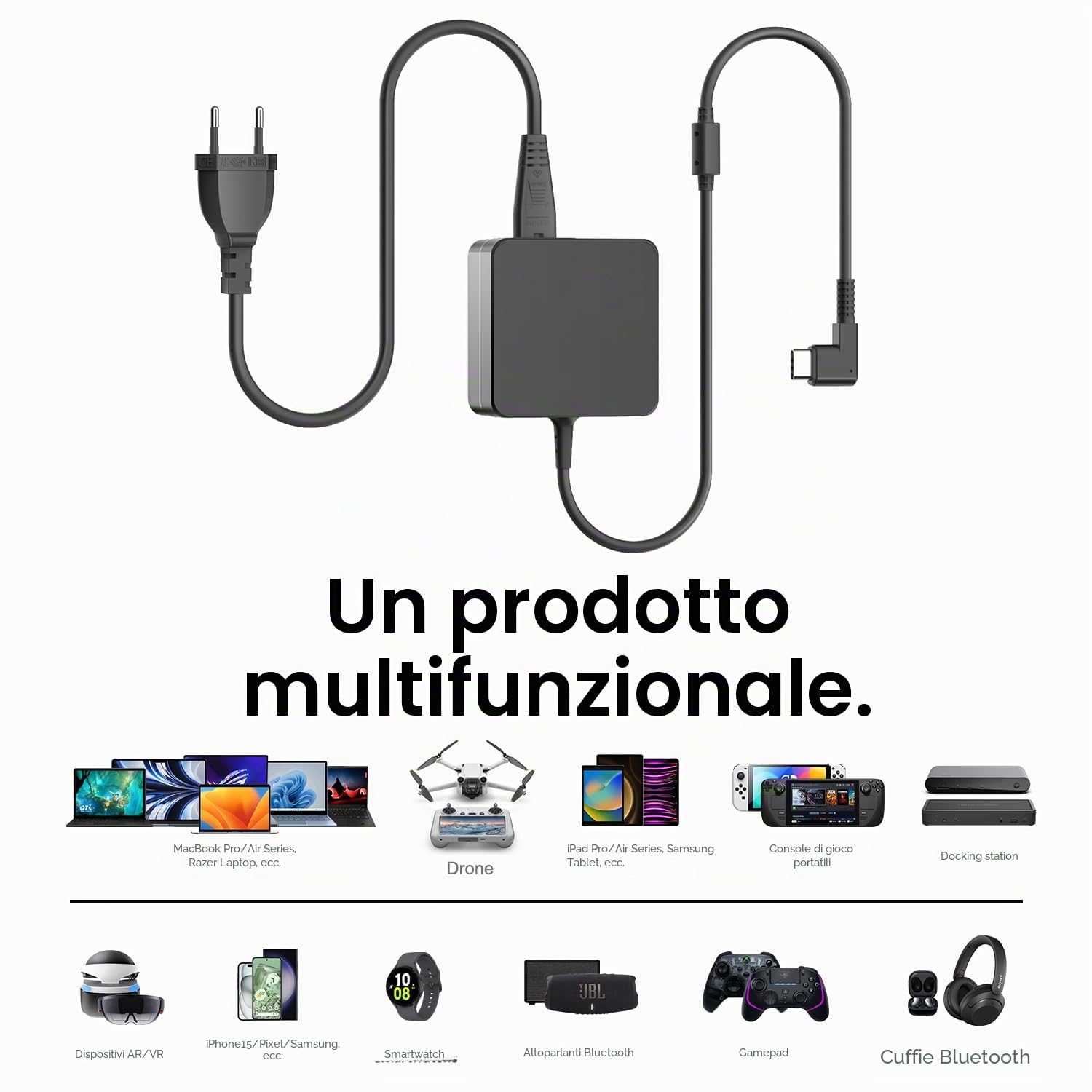 TAIFU 65W USB C Caricabatterie per Drone DJI Neo, Mini 4K, Mavic 3 Classic, Pro, Cine, Air 3, Avata, Mini 2 SE, Goggles 2 Alimentatore