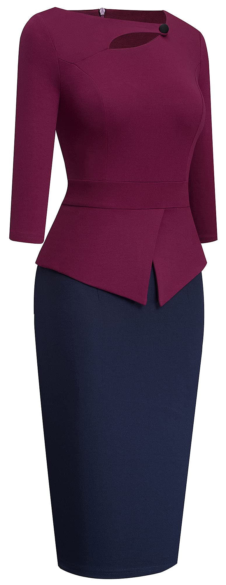 Homeyee Womens Elegant Chic Bodycon Formal Dress B288 | Desertcart Bahamas