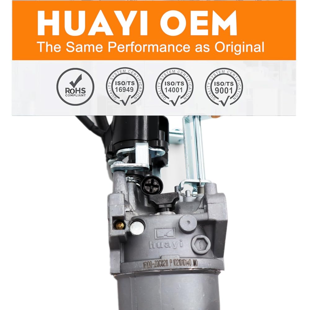 Huayi Carburateur inverseur OEM 16100-Z0C0210-00M0 compatible avec générateur silencieux Champion 100519 6250/5000 W, 301 CC
