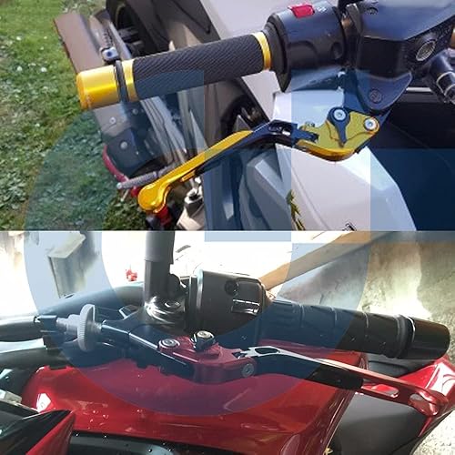 Miniatura 5 de zcbhd Para B-ajaj Dominar 400 2017 2018 Accesorios de motocicleta CNC aluminio plegable extensible palanca de embrague manillar (color 1)