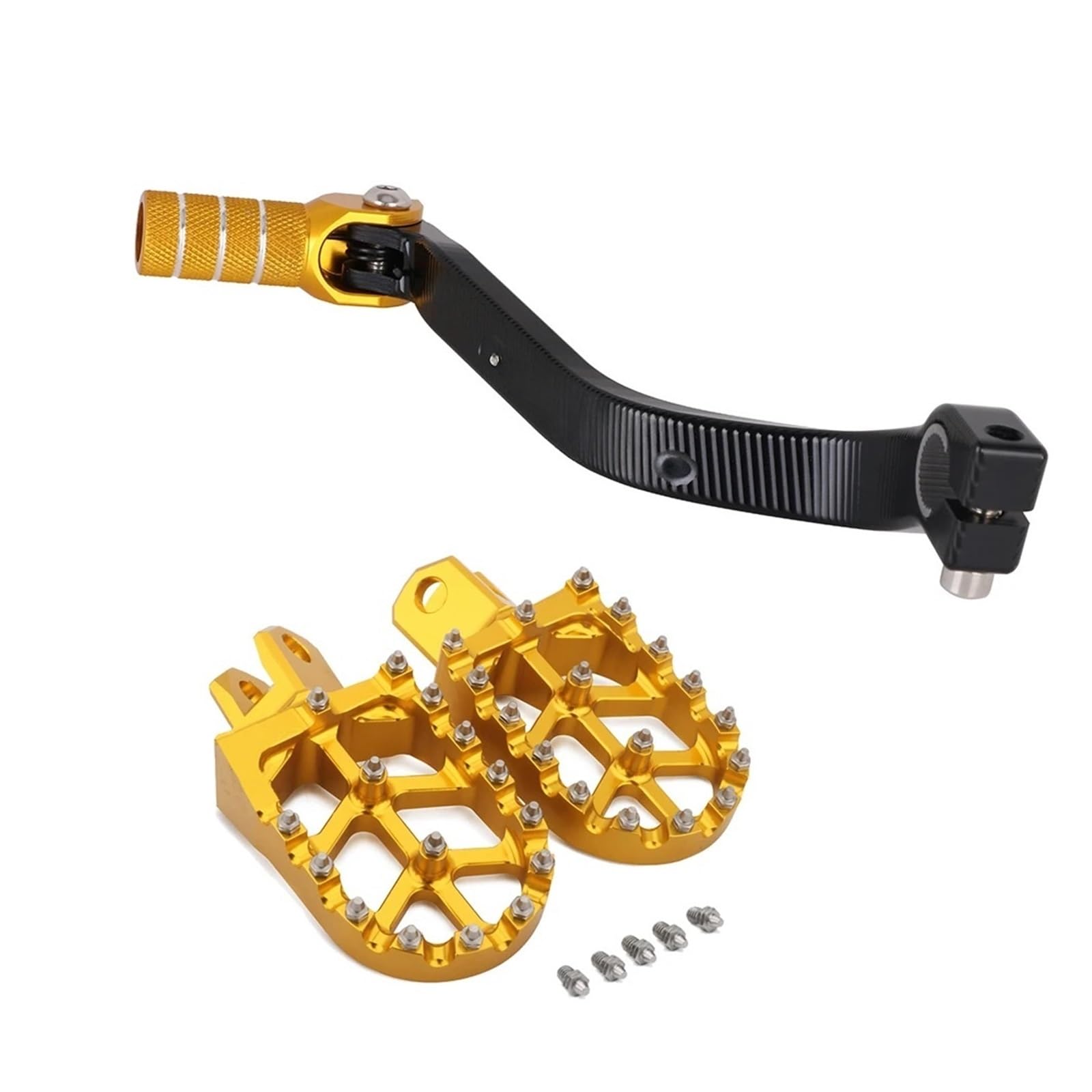 SYC27QP Shift Pedal Lever Motorcycle Fits for RM125 RM250 RM250Z RMX250 DRZ 400 400E 400S 400SM Motorcycle Footrest Footpeg Foot Pegs and Gear Shift Lever