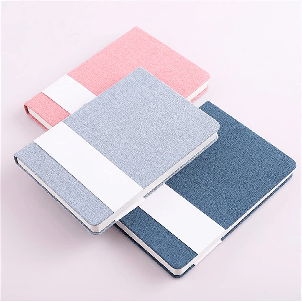 SePKUs Línea de papelería para reuniones y cuaderno en blanco, manual, tablero de escritura para diario en blanco ordinario con rayas (estilo a)