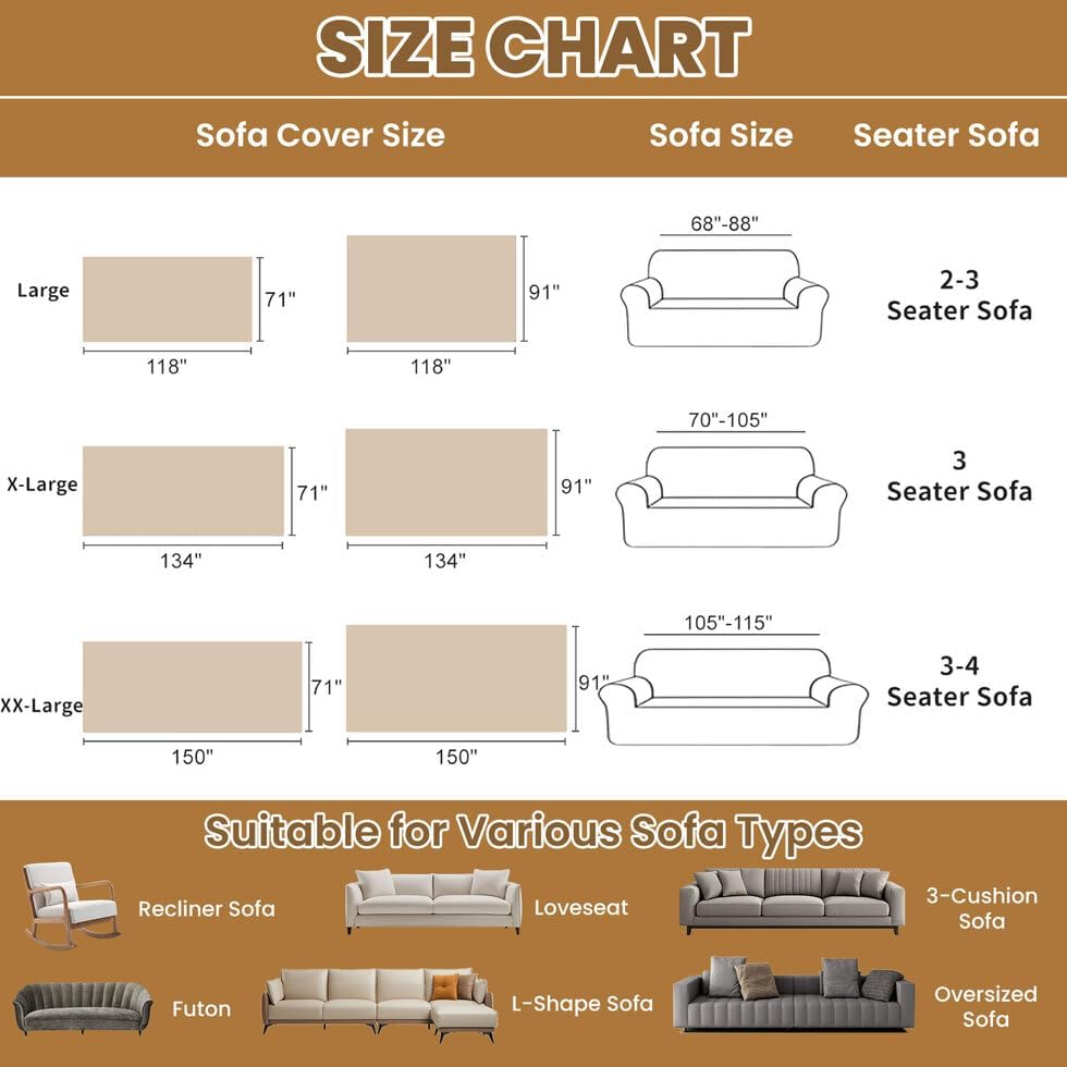 ROOMLIFE Boho Couch Covers White for 3 Cushion Sofa,Couch Cover Sectional Sofa Cover for Dog, Washable Furniture Sofa Protector Cover Soft Blanket with Tassel for Living Room, 71''X134''