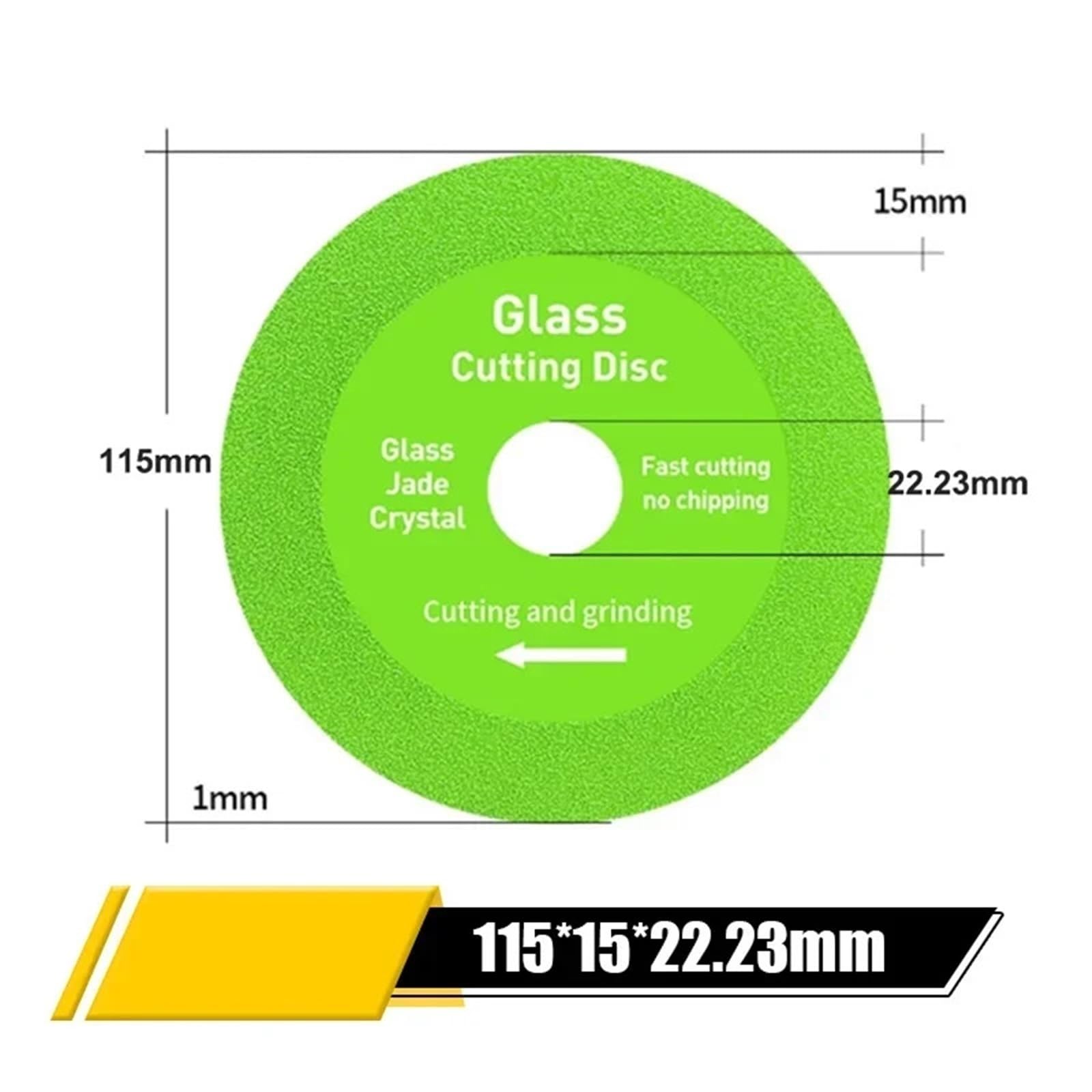 Disco de corte para porcelana, Hoja de sierra pulido diamante for losa roca, vidrio, azulejo cerámica, mármol, Jade, 115mm, 125mm, 10 Uds(10PCS 115x22.23mm)