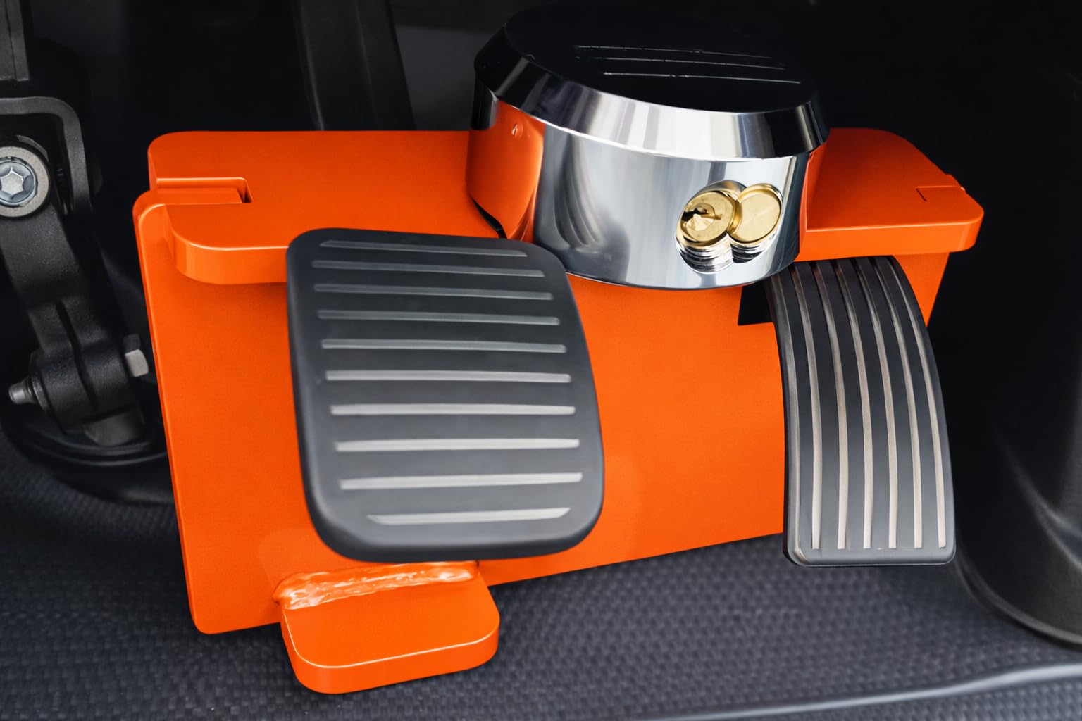 Pedalsperre mit Schloss für Fiat Ducato, Peugeot Boxer, Citroën Jumper, Opel Movano – Bremspedal-Diebstahlschutz, Automatikgetriebe ab 2016