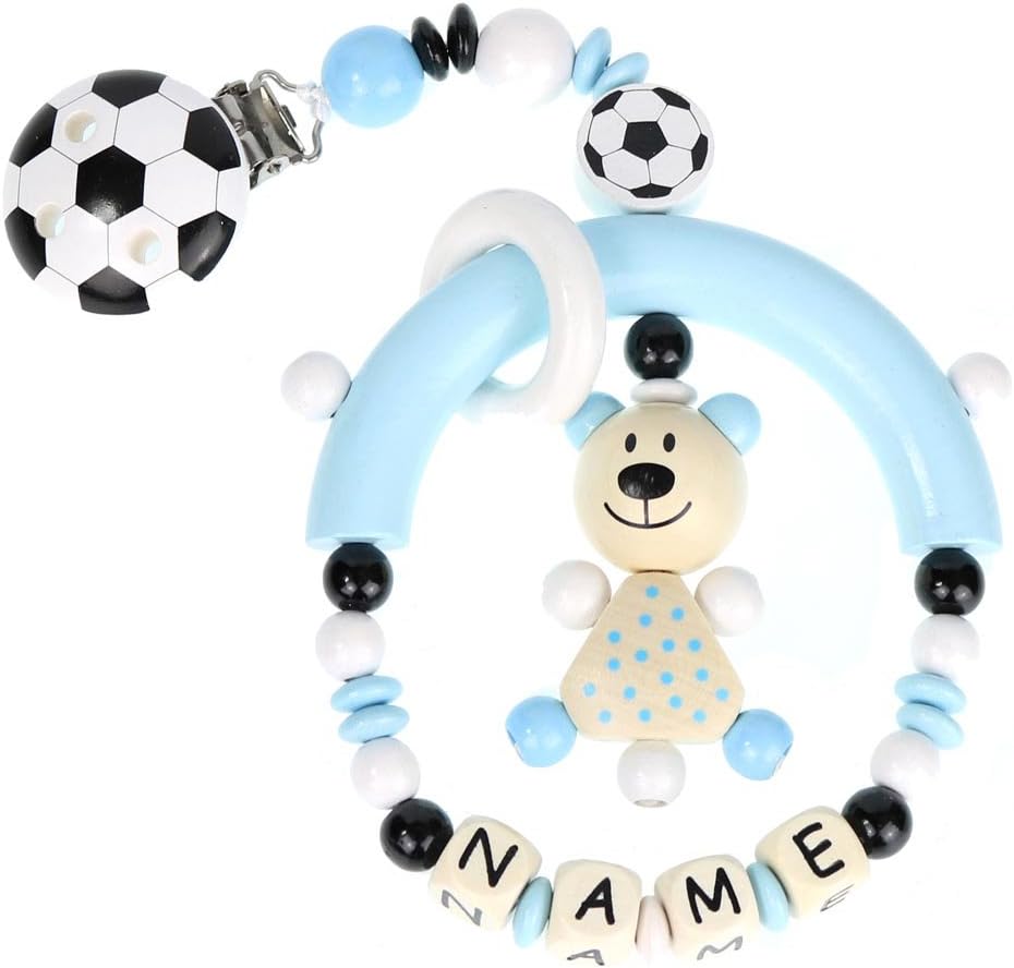 Premium Poussette Pendentif avec nom bois modèle fussi Ours