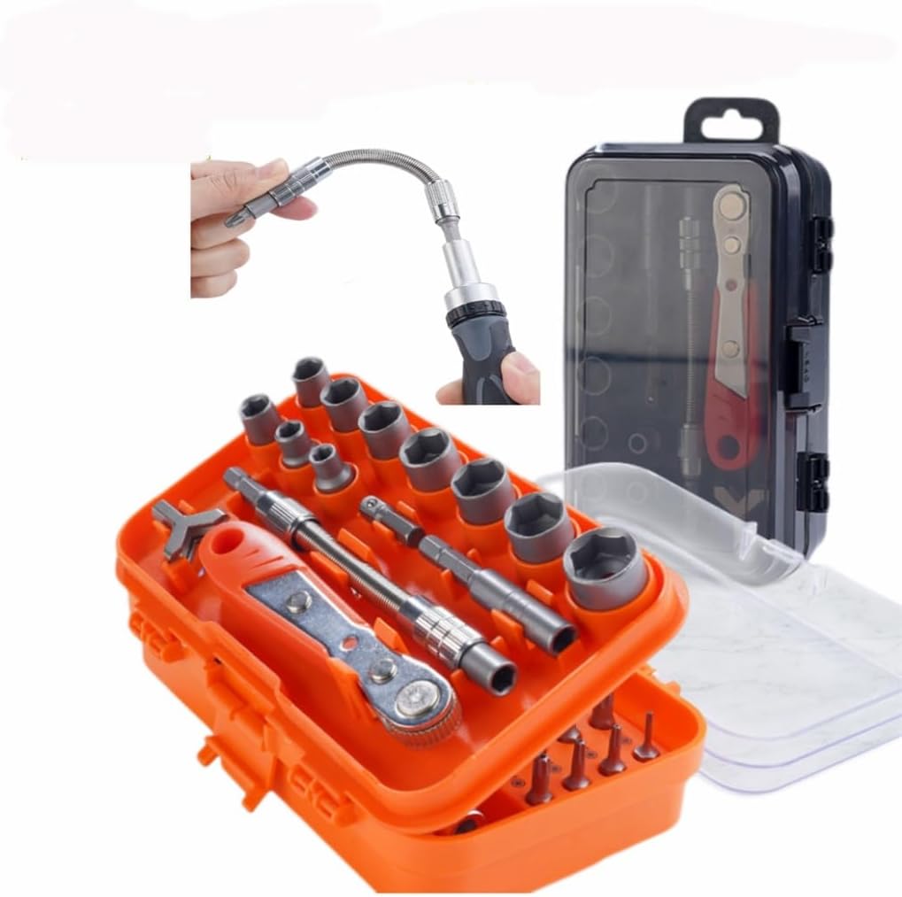 48 In 1 Multi-functional Ratchet Wrench Socket Screwdriver Home Appliance Repair Tool Combination