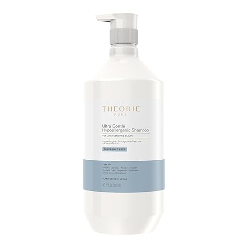THEORIE Pure Ultra Gentle - Champú hipoalergénico a base de plantas y vegano Acondiciona calma picazón y piel propensa a las alergias Sin fragancia THEORIE Pure Ultra Gentle - Champú hipoalergénico a base de plantas y vegano Acondiciona calma picazón y piel propensa a las alergias Sin fragancia