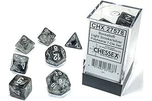 Polyhedral 7-Die Set: Borealis, the Light Smoke