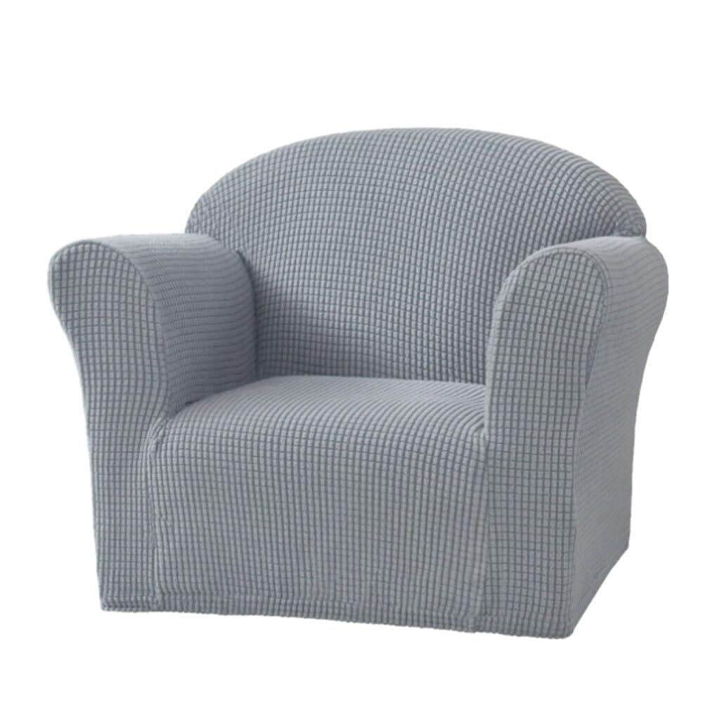YIUPEDRFG Funda elástica para Silla de excelente Elasticidad, protección Total y Comodidad, Funda de sofá para niños de poliéster Suave y Transpirable, Azul Claro — view 11
