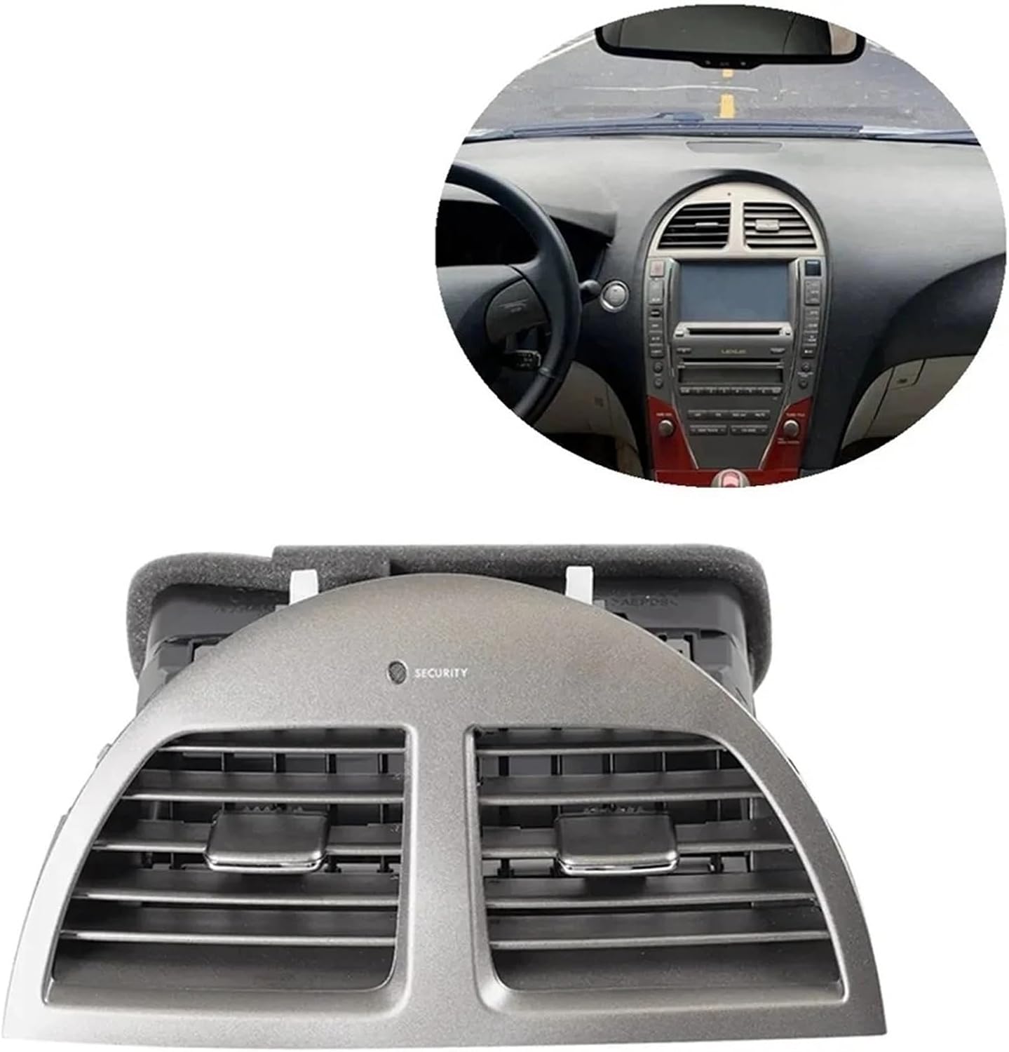 55660-33200 Center Console Grill Dash AC Air Conditioner Vent Compatible with Lexus ES350 2007-2012 55660-33211 Outlet Panel Cover Frame(B)