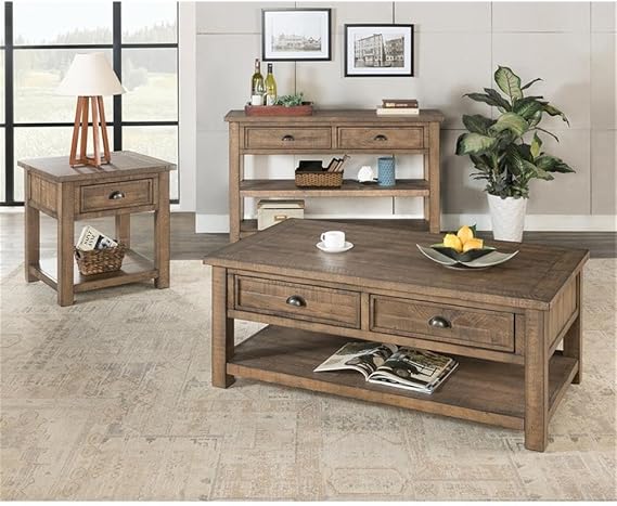 Martin Svensson Home Monterey Solid Wood End Table Reclaimed Natural