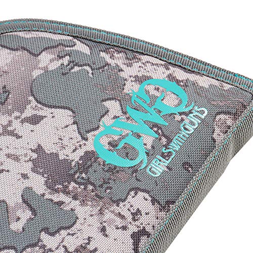 Girls With Guns® 8 Inch Handgun Case By Allen®, Shade™ Camo, Gray And Teal, One Size (91-8) #TOP3
