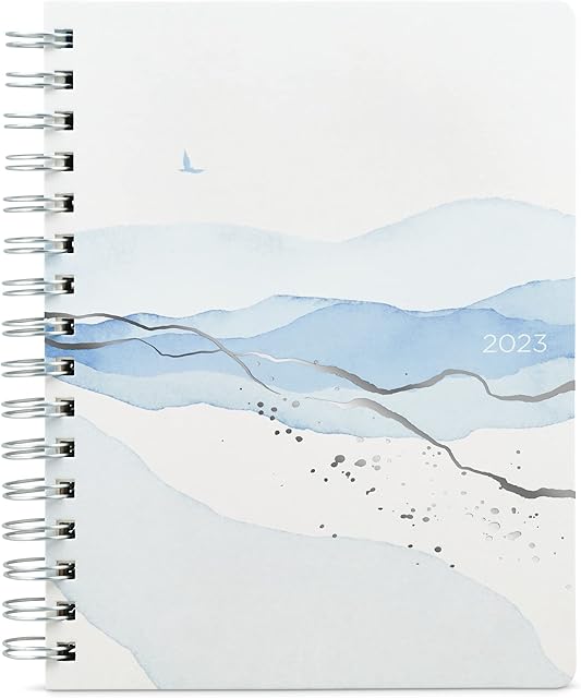 Smart Panda 2023 Diary A5 - Week to View Dated Planner, Blue - Weekly, Monthly and Annual Pages - Nov 2022 to Dec 2023