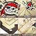 Blulu Pirate Bean Bag Toss Game with 3 Bean Bags for Kids' Halloween Pirate Theme Party Decorations