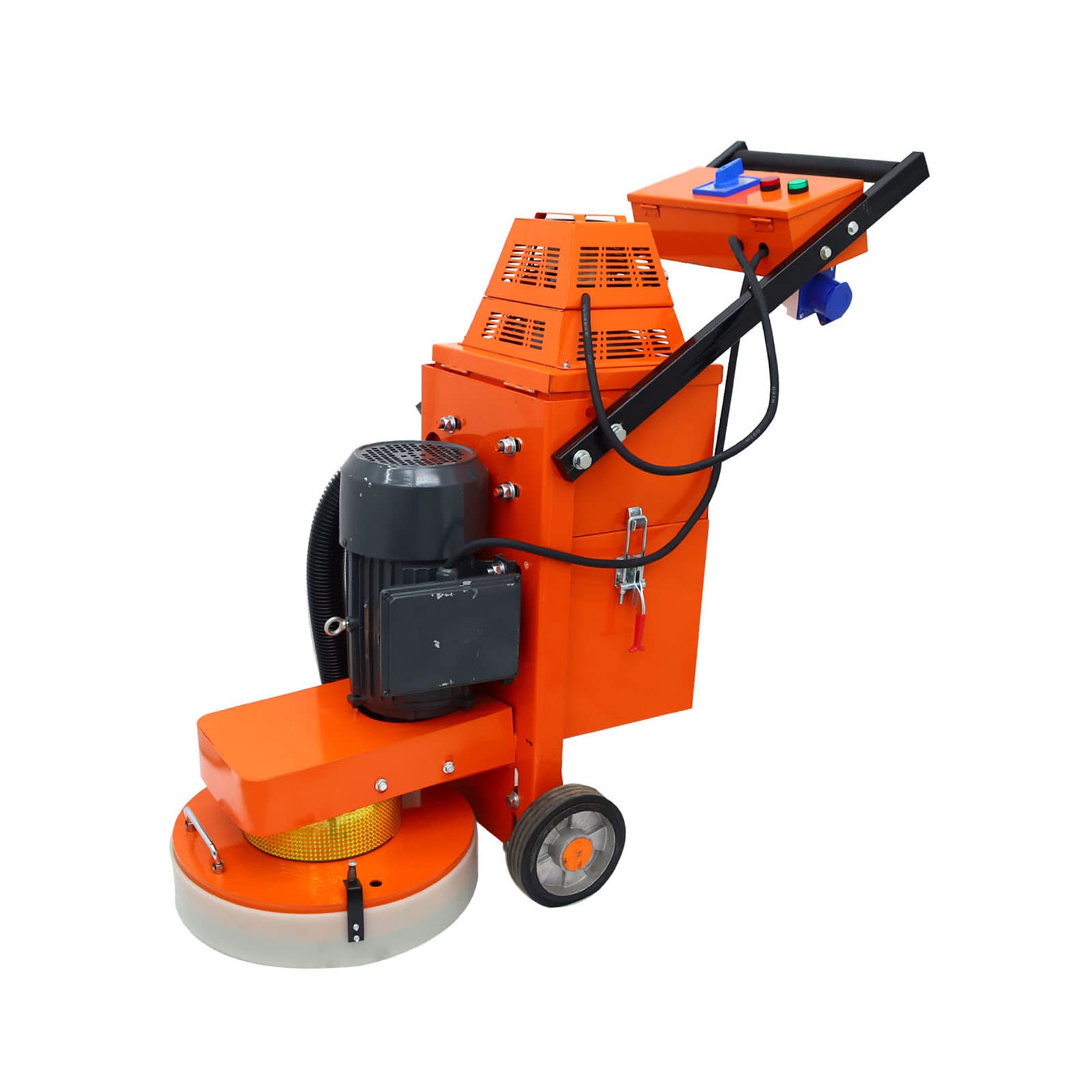 LGXEnzhuo Concrete Floor Grinder Ground Grinding Machine Built-in Fan with 5 Grinding Discs Working Width 400mm for Restore New and Old Ground 220V