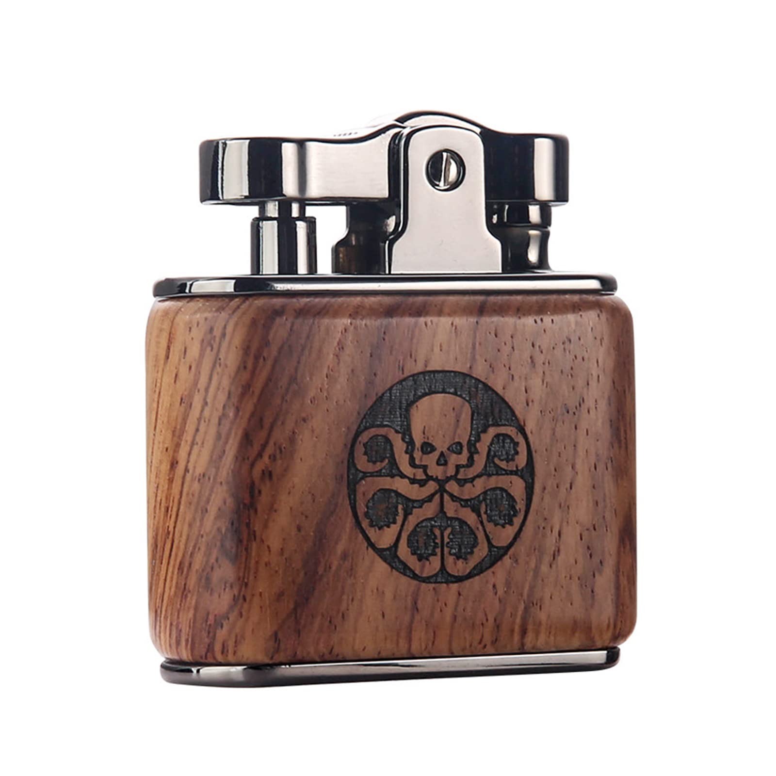 Accendino Antico A Cherosene Vintage Con Incisione Laser – Ricaricabile, Per Sigari, Candele E Barbecue, Confezione Regalo