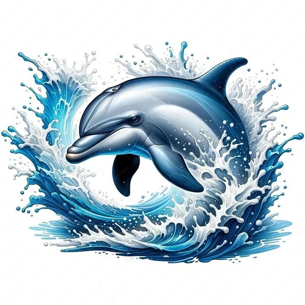 Adesivi Per Auto Dolphin Decalcomanie In Vinile Resistenti Ai Graffi Impermeabili Per Veicoli/motociclette(B,50CM)