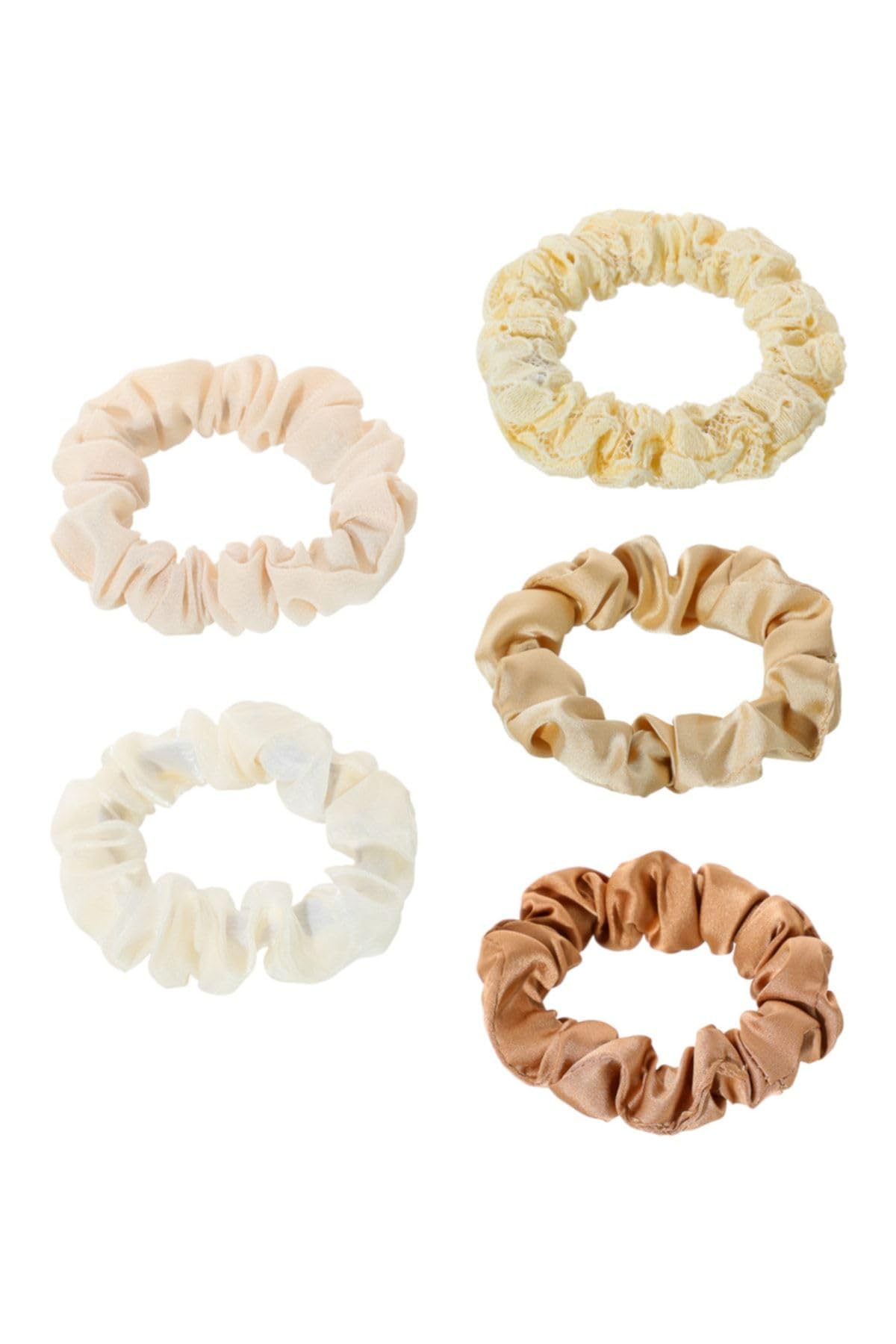 Miniso Degrade Sarı Renk 5'Li Küçük Saç Lastiği