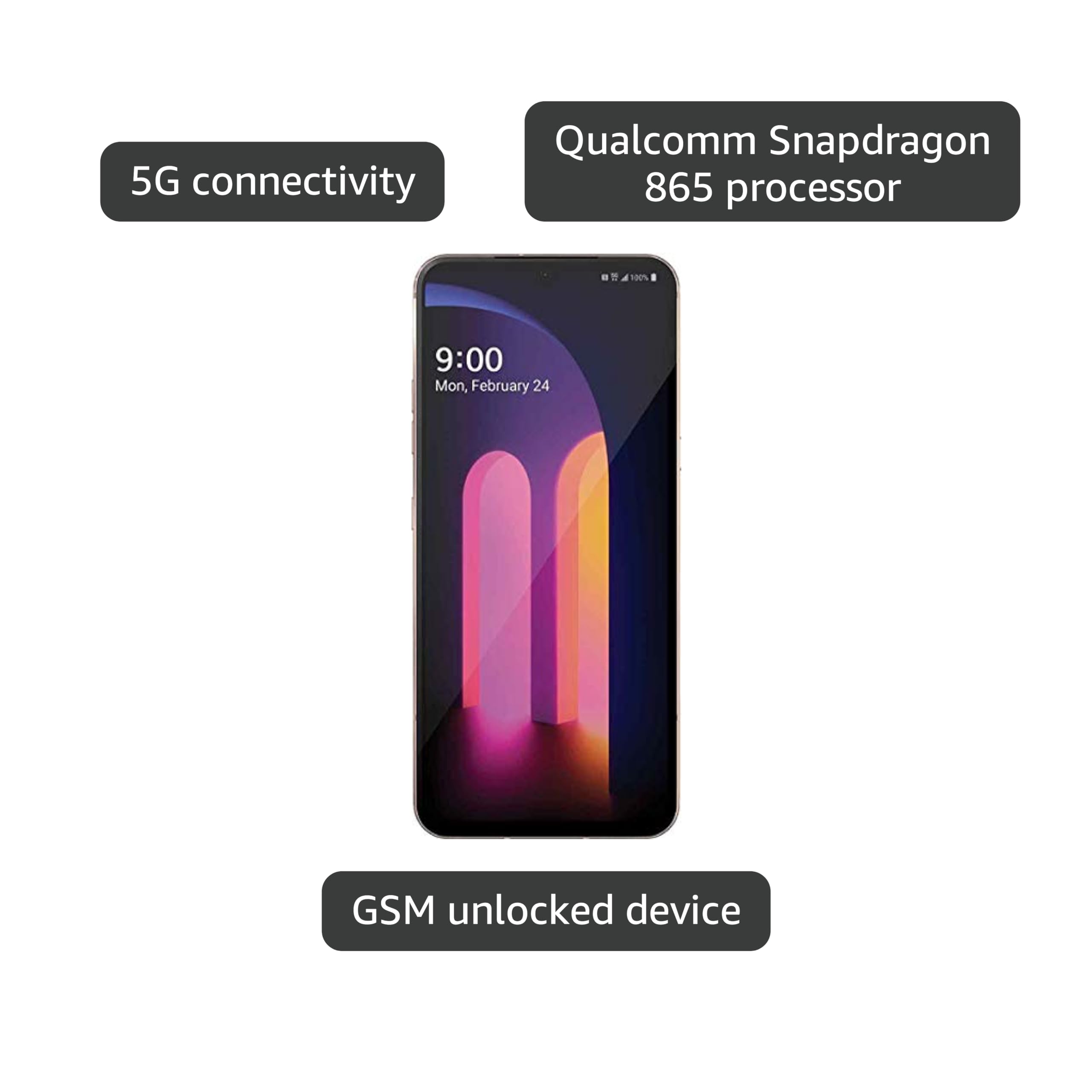 Amazon.com: LG V60 ThinQ 5G LM-V600AM 128GB GSM Unlocked 6.8