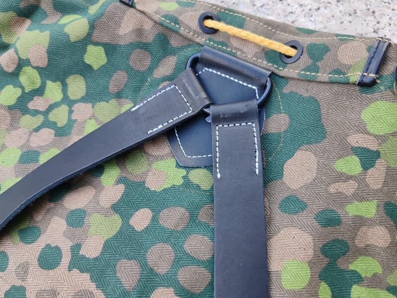 Reproduction WWII GERMAN MOUNTAIN TROOPS DOT 44 PEA CANVAS RUCKSACK FIELD BACKPACK4