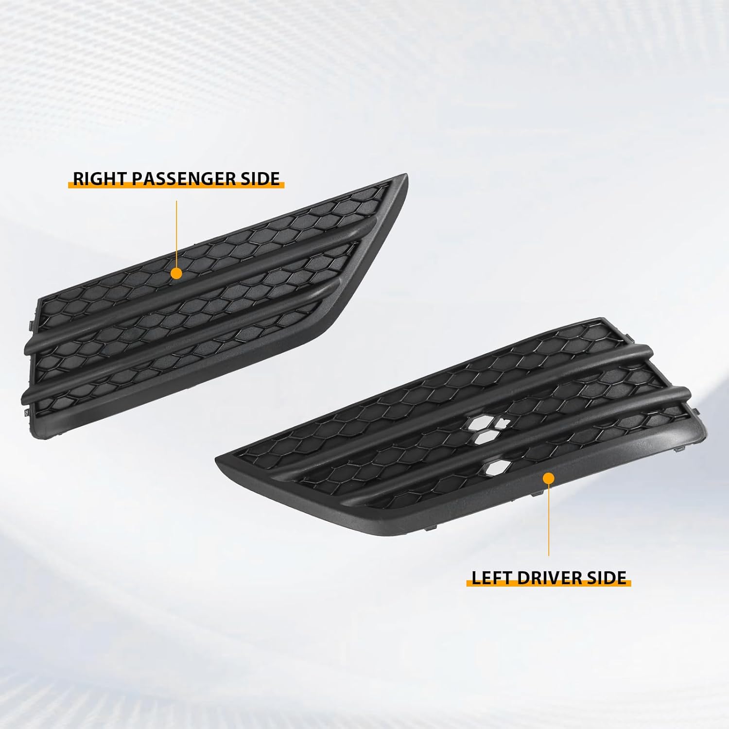 Fog Light Lamp Cover Compatible with 2016 2017 2018 Honda Pilot LX EX EX-L, Replacement for HO1039130, 71102TG7A00, Right Passenger Side & Left Driver Side