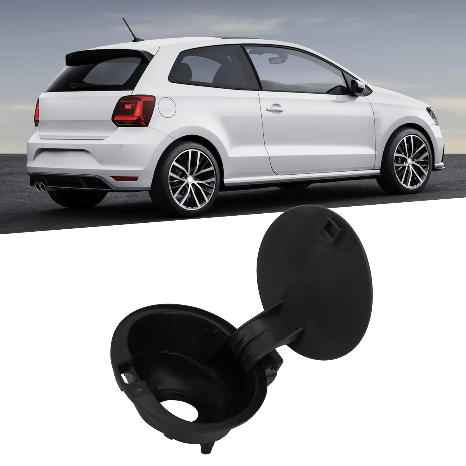 Coperchio del Tappo del Gas, Alloggiamento del Collo del Bocchettone di Riempimento del Carburante Akozon Sportello del Gas 6R0809857 Sostituzione per 6R 2010‑2018 Hatchback