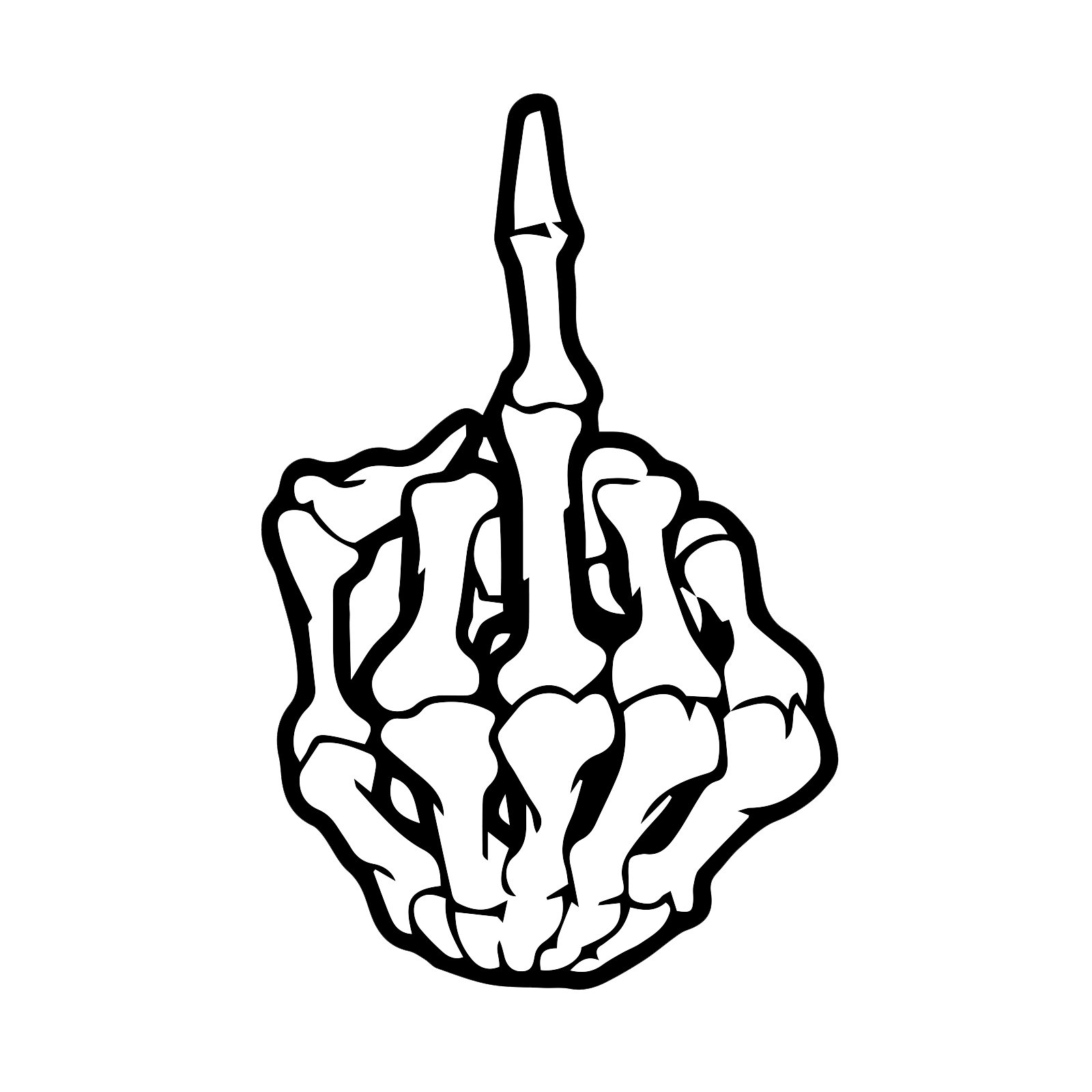 Punk Rock Skeleton Guitarist Vinyl Decal - 5 Inch Bumper Sticker For Cars & Windows