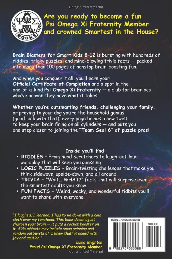 Brain Blasters for Smart Kids 8-12: 650+ Puzzles, Riddles, Trivia & Logic Challenges for Clever Kids Ages 8–12 image 3