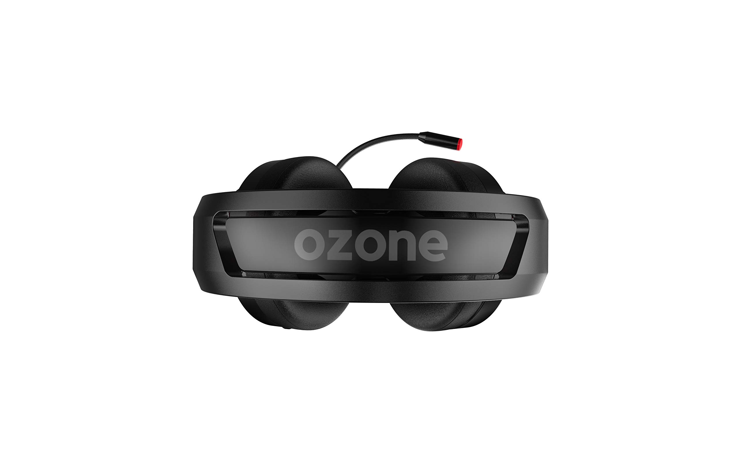 Cascos Gaming Ozone Rage X40 - Auriculares con microfono - Sonido 7.1 Virtual, Software, Altavoces 50m, LED rojo, Diadema Ajustable, Controlador, Compatible PS4, Ergonomico, Negro