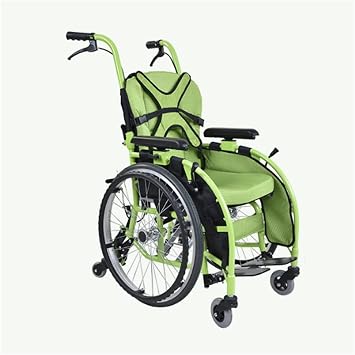 Foldable Wheelchair for Cerebral Palsy Childrens and Elderly,Aluminum Alloy Self-Propelled Wheelchairs,Lightweight Adjustable Reclining Wheelchair,Heavy Duty Transport Wheel Chairs