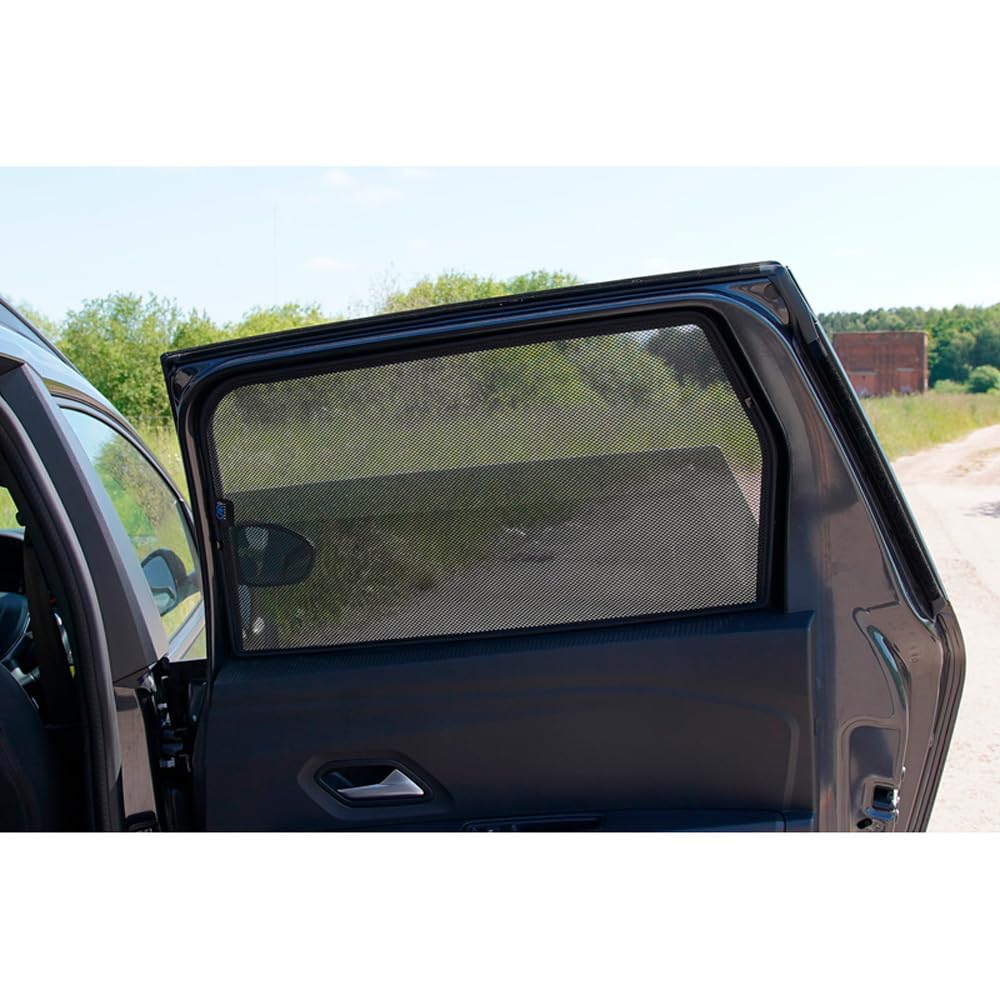 CAR SHADES Set (Porte Laterali Posteriori) Compatibile con Dacia Jogger 2022- (2-Parti) Tendine Parasole su Misura