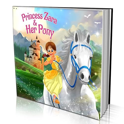 Dinkleboo - Libro de cuentos personalizado para niñas de 2 a 8 años de edad, una historia sobre la aventura de tu hija con su poni, cubierta suave Dinkleboo - Libro de cuentos personalizado para niñas de 2 a 8 años de edad, una historia sobre la aventura de tu hija con su poni, cubierta suave