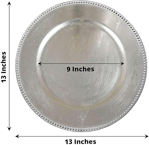 Miniatura 2 de Efavormart - Platos redondos para cenas, con cuentas de acrílico, para fiestas y eventos