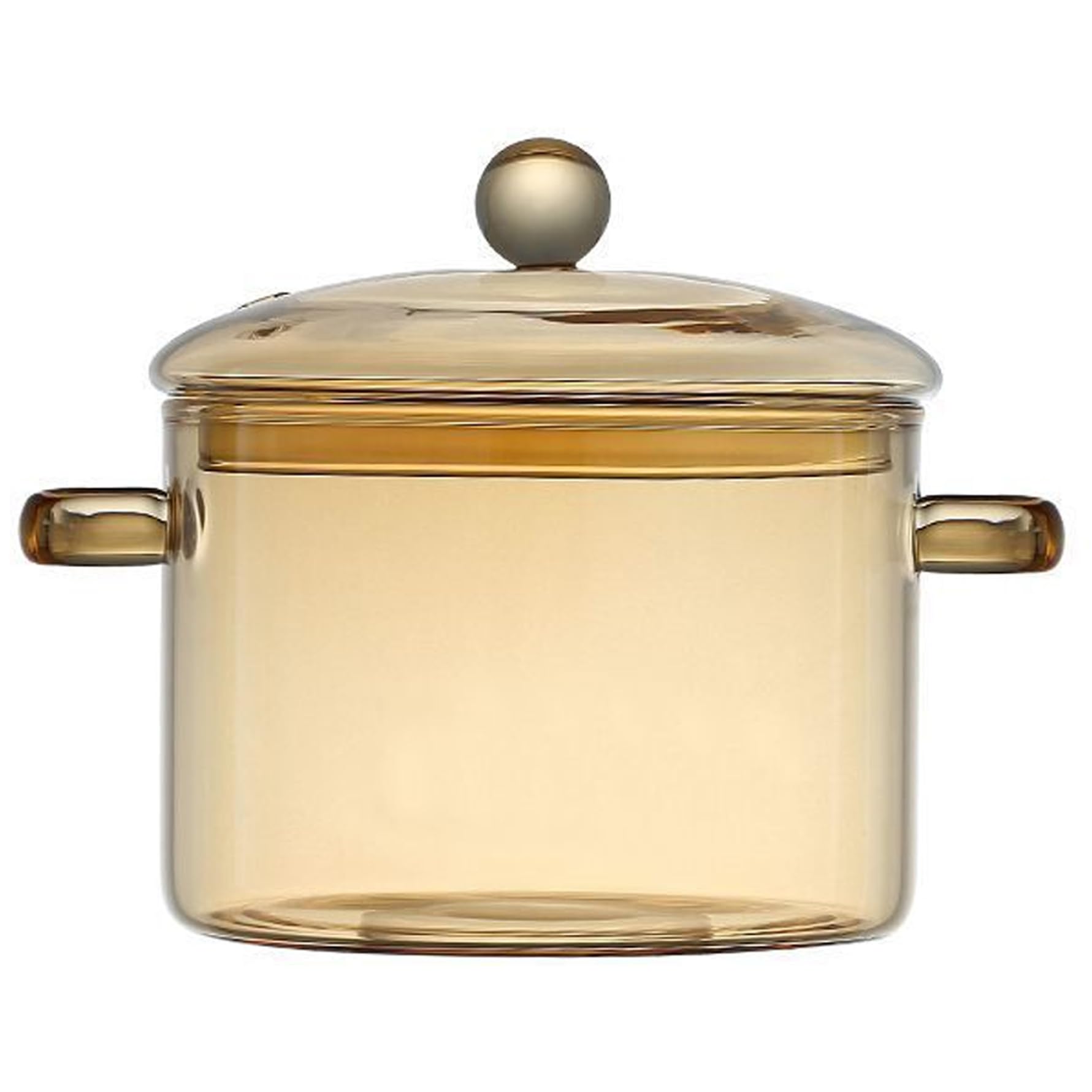 Marmite en verre borosilicate 1,5 L avec couvercle pour soupe